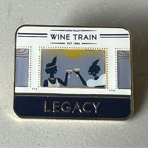 Napa Valley Wine Train Legacy Art Deco Scenic Travel Souvenir Pin